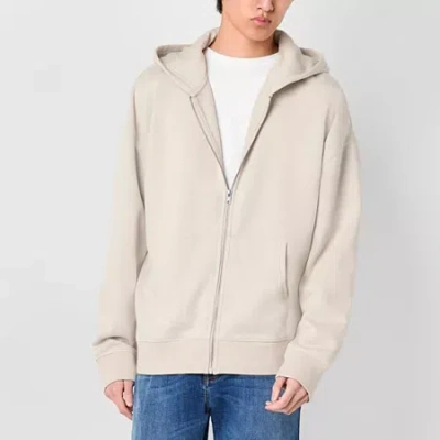 Arizona Mens Super Soft Zip Up Fleece Hoodie In Multi