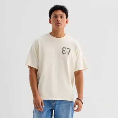 Arizona Mens Crew Neck Short Sleeve Relaxed Fit Graphic T-shirt In Multi