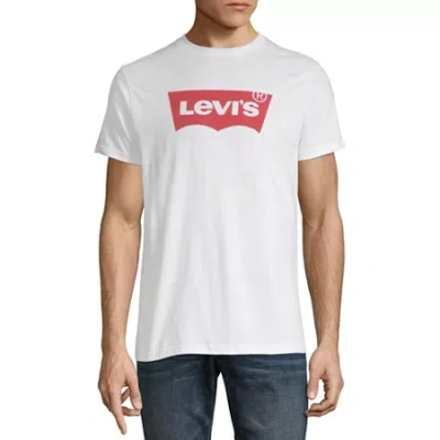 Levi 's Men's Crew Neck Short Sleeve Graphic T-shirt In White