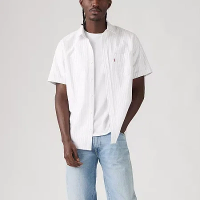 Levi 's Mens Classic Standard Fit Button-down Shirt In White