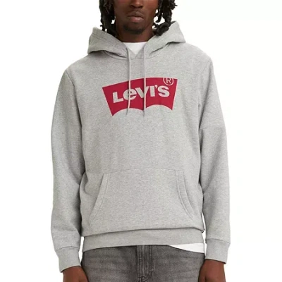 Levi 's Men's T3 Graphic Crew Neck Long Hoodie In Gray