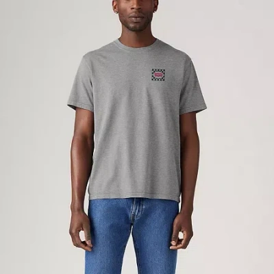 Levi 's Mens Relaxed Fit Graphic Short Sleeve T-shirt In Gray