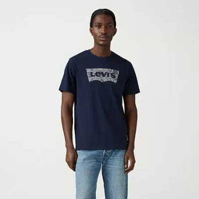 Levi 's Mens Crew Neck Short Sleeve Graphic T-shirt In Brown
