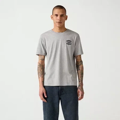 Levi 's Mens Crew Neck Short Sleeve Graphic T-shirt In Gray