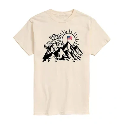 Hybrid Tees Mens Crew Neck Short Sleeve Regular Fit Graphic T-shirt In Neutral