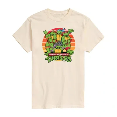 Hybrid Tees Mens Crew Neck Short Sleeve Classic Fit Teenage Mutant Ninja Turtles Graphic T-shirt In Pink