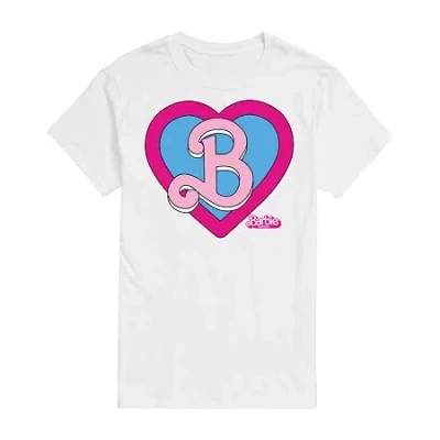 Hybrid Tees Mens Short Sleeve Barbie The Movie Graphic T-shirt In White