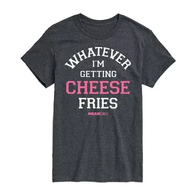 Novelty Mens Short Sleeve Mean Girls Graphic T-shirt In Gray