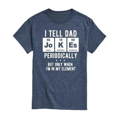 Novelty Mens Short Sleeve Graphic T-shirt In Blue