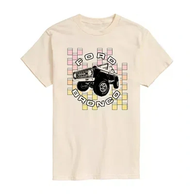 Novelty Mens Short Sleeve Ford Bronco Graphic T-shirt In Sand