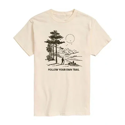 Novelty Mens Short Sleeve Graphic T-shirt In Sand