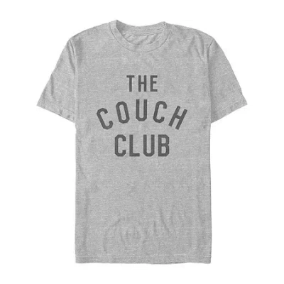 Novelty Mens Short Sleeve Graphic T-shirt In Gray