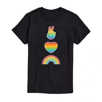 Novelty Mens Short Sleeve Graphic T-shirt In Black