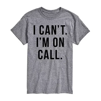 Novelty Mens Short Sleeve Graphic T-shirt In Gray