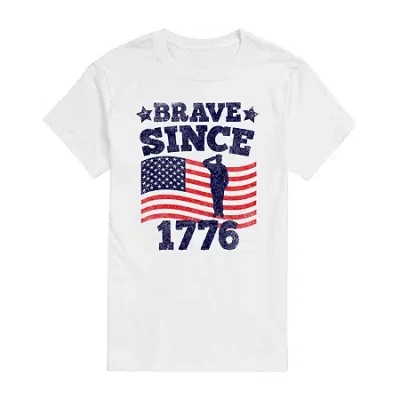 Novelty Mens Short Sleeve Graphic T-shirt In White