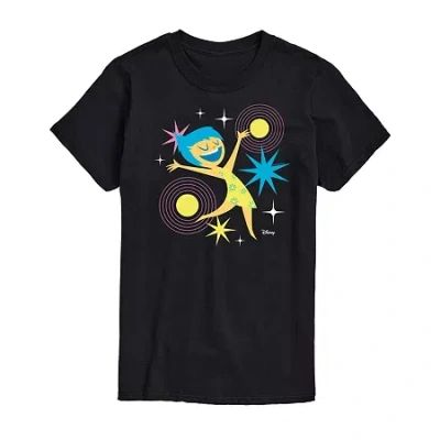 Novelty Mens Short Sleeve Inside Out 2 Graphic T-shirt In Black