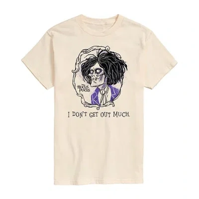 Novelty Mens Short Sleeve Hocus Pocus Graphic T-shirt In Sand