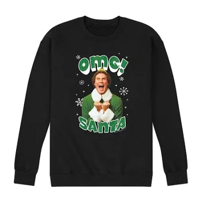 Novelty Mens Long Sleeve Elf Sweatshirt In Black