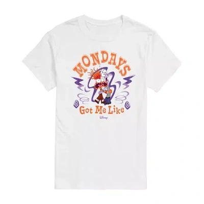 Novelty Mens Short Sleeve Inside Out 2 Graphic T-shirt In White