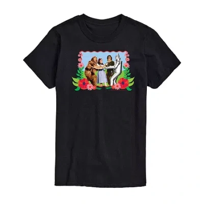 Novelty Mens Short Sleeve The Wizard Of oz Graphic T-shirt In Black