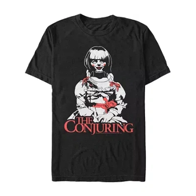 Novelty Mens Short Sleeve The Conjuring Graphic T-shirt In Black