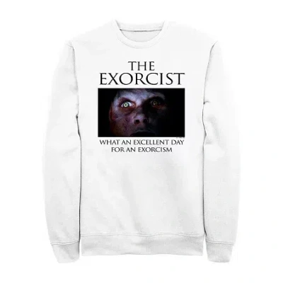 Novelty Mens Long Sleeve The Exorcist Sweatshirt In White