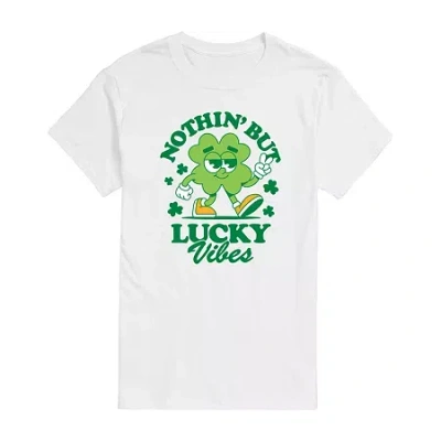 Novelty Mens Short Sleeve St. Patrick's Day T-shirt In White