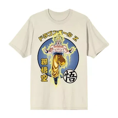 Bioworld Mens Crew Neck Short Sleeve Regular Fit Dragon Ball Z Graphic T-shirt In Neutral