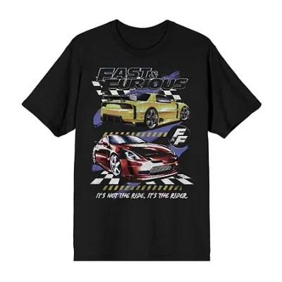 Bioworld Mens Crew Neck Short Sleeve Regular Fit Graphic T-shirt In Black