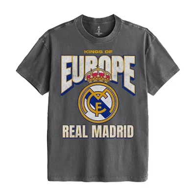 New World Mens Crew Neck Short Sleeve Graphic T-shirt In Gray