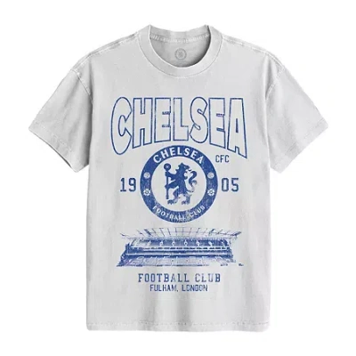 New World Mens Crew Neck Short Sleeve Graphic T-shirt In White