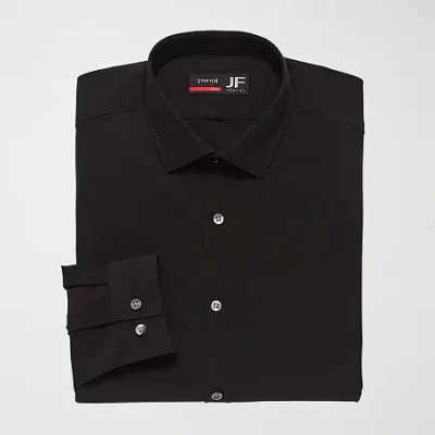 J. Ferrar Super Slim 360 Stretch Performance Mens Super Slim Fit Stretch Fabric Long Sleeve Dress Shirt In Black