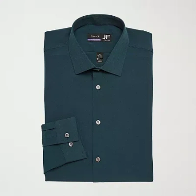 J. Ferrar Slim 360 Stretch Performance Mens Slim Fit Stretch Fabric Long Sleeve Dress Shirt In Green