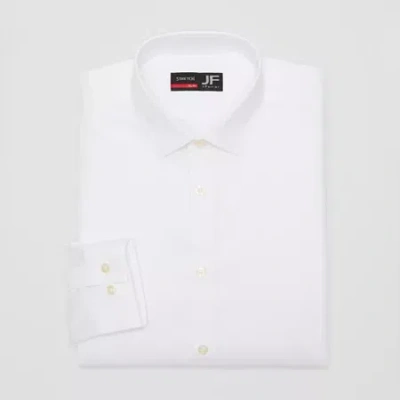 J. Ferrar Ultra Comfort Mens Slim Fit Easy Care Stretch Fabric Long Sleeve Dress Shirt In White