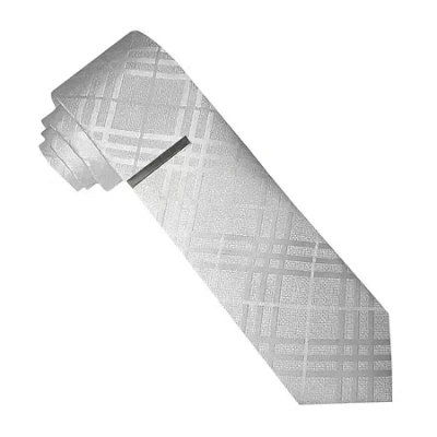J. Ferrar Solid Tie Set In Gray