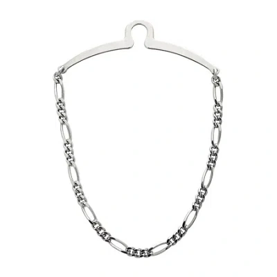 Accessories Rhodium-plated Tie Chain In Gray