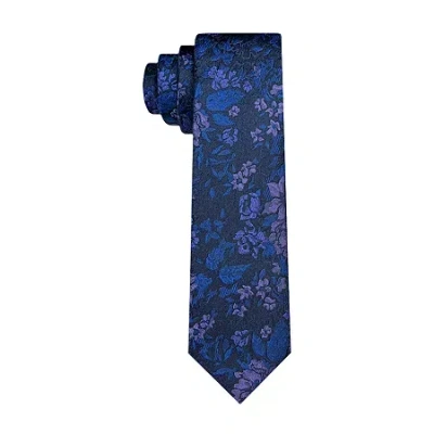 J. Ferrar Floral Tie In Blue