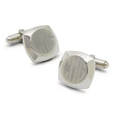 Accessories Monogram Cufflinks In Gray
