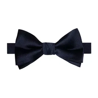 J. Ferrar Solid Pre-tied Bow Tie In Blue