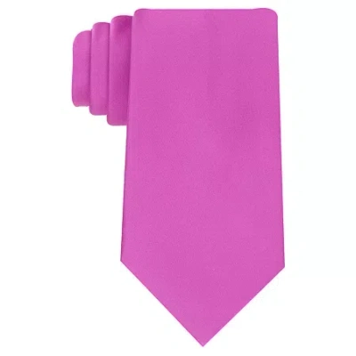 Stafford Satin Solid Tie In Purple
