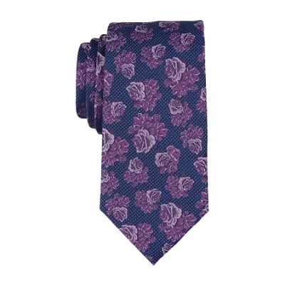 Collection By Michael Strahan Goldes Floral Tie In Blue
