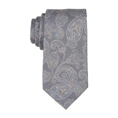 Stafford Proper Floral Tie In Gray