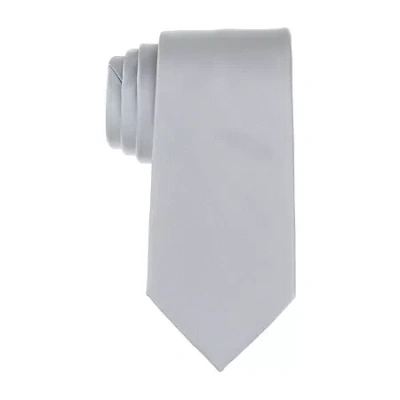 Stafford Satin Solid Tie In Blue