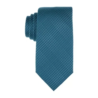 Collection By Michael Strahan Rowe Plaid Tie In Blue