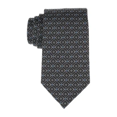 Stafford Grimes Geometric Tie In Brown