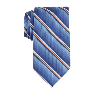 Stafford Pickering Striped Tie In Blue