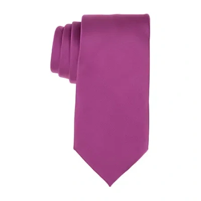 Stafford Sateen Solid Tie In Purple