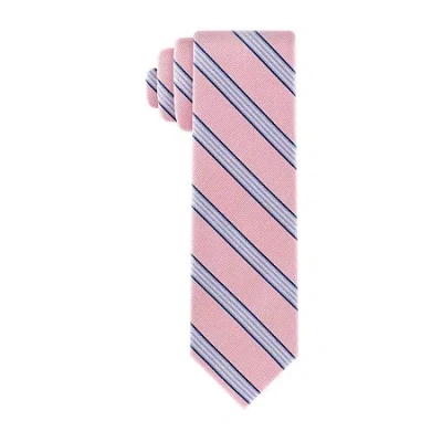 Izod Striped Tie In Pink
