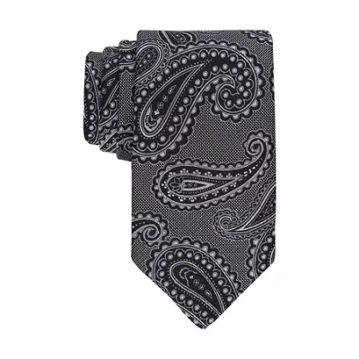 Stafford Paisley Tie In Black