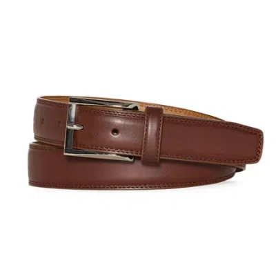 Stafford Double Stitch Mens Belt In Brown